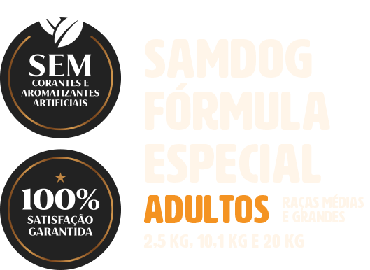 Samdog Fórmula Especial - Adultos - Raças Médias e Grandes